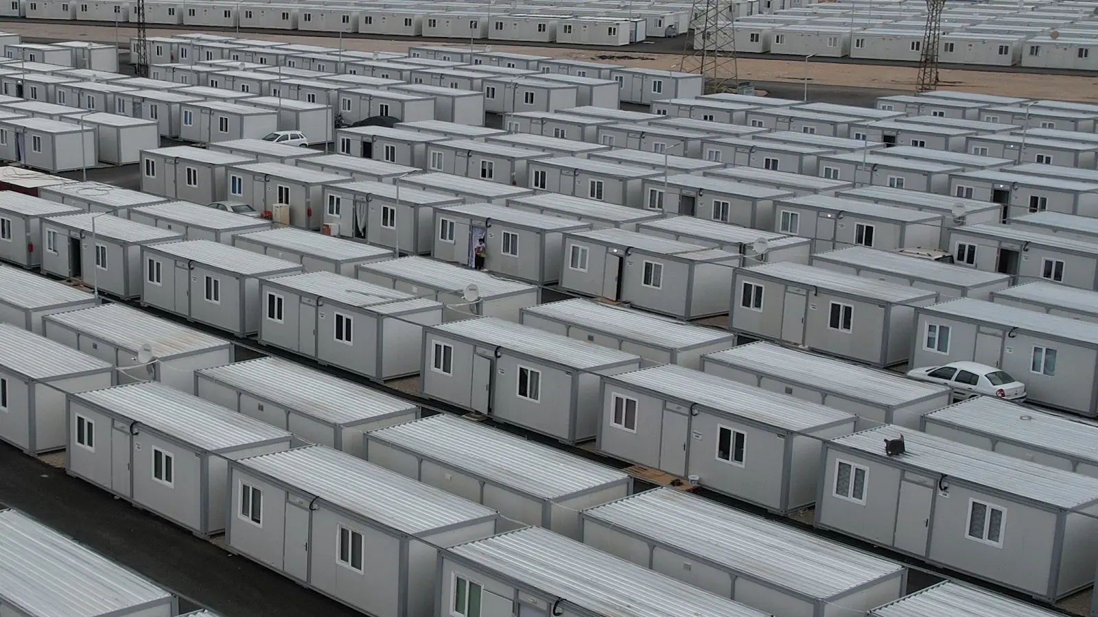 6,500 Containers, 1,000 Prefabricated Houses, 8,000 m² Hospital 